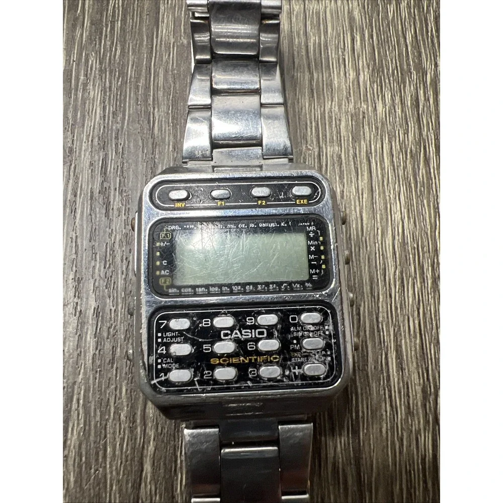 Vintage Casio CFX-200 Scientific Calculator Digital 197 UNTESTED As Is For Parts